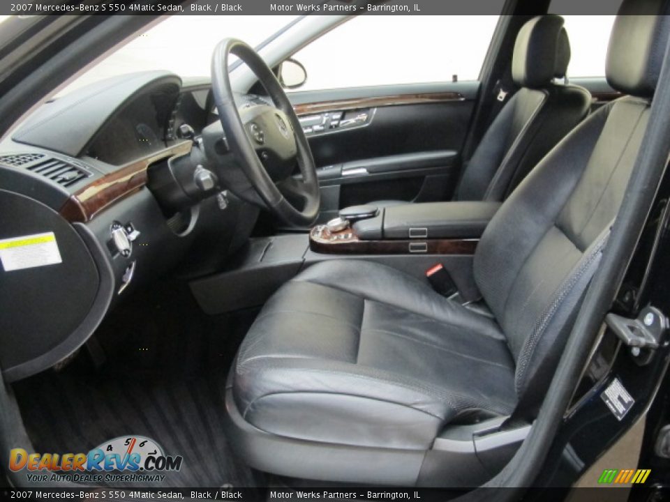 2007 Mercedes-Benz S 550 4Matic Sedan Black / Black Photo #16