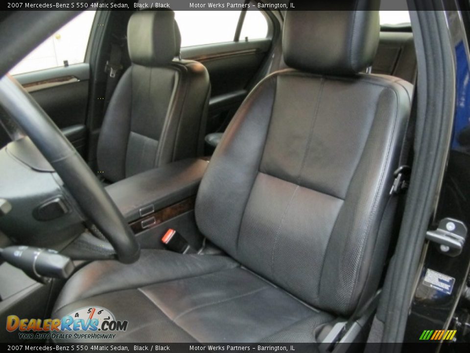 2007 Mercedes-Benz S 550 4Matic Sedan Black / Black Photo #17