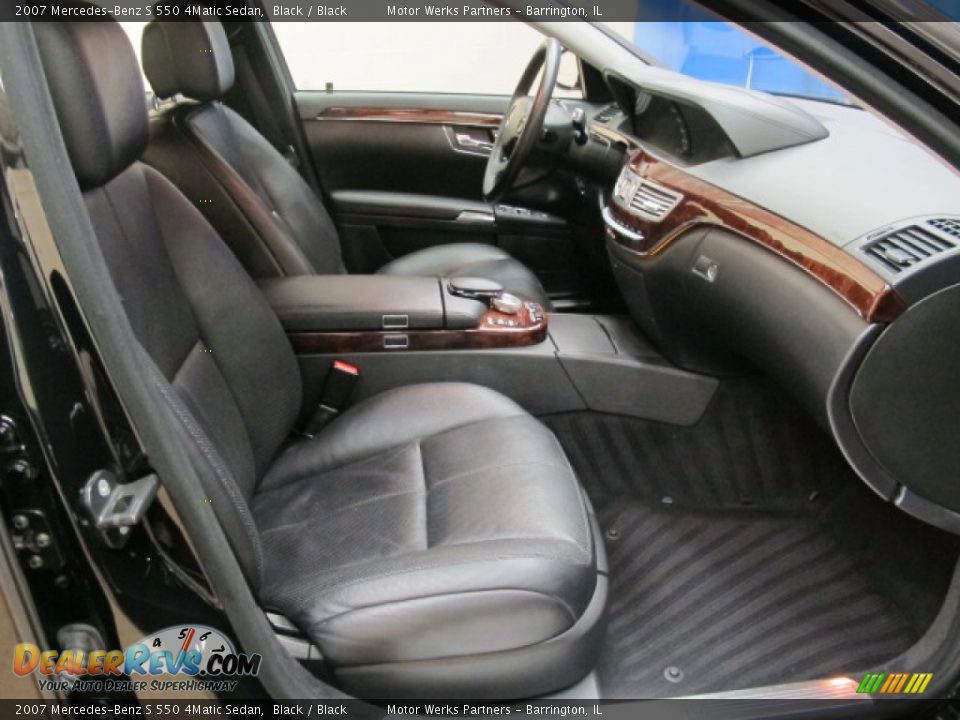 2007 Mercedes-Benz S 550 4Matic Sedan Black / Black Photo #22
