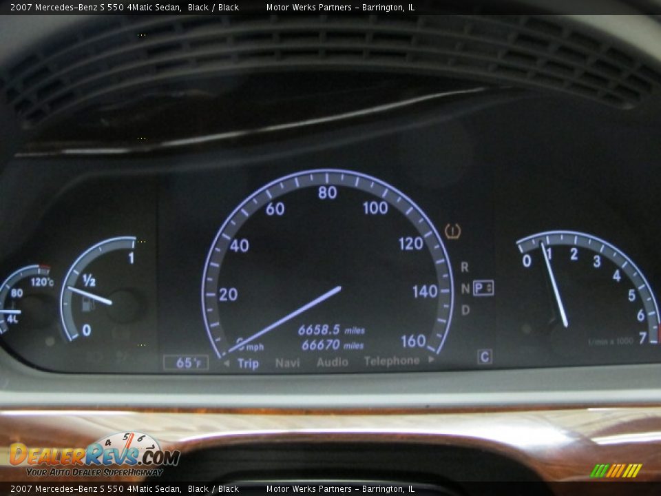2007 Mercedes-Benz S 550 4Matic Sedan Black / Black Photo #27