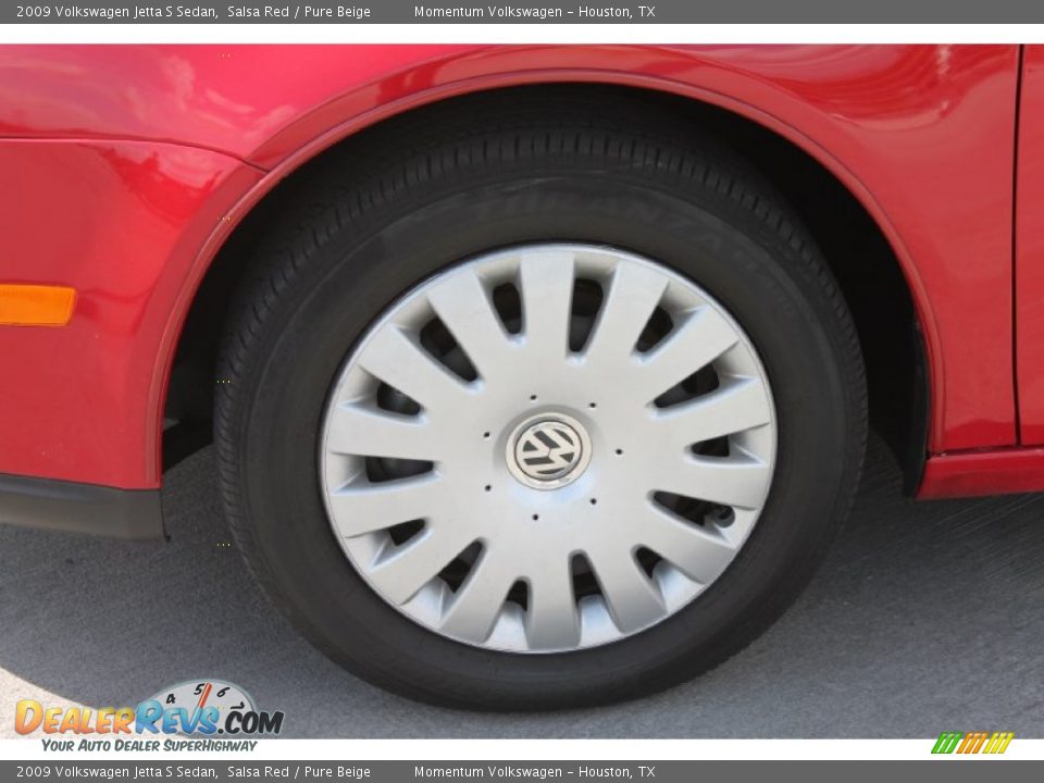 2009 Volkswagen Jetta S Sedan Salsa Red / Pure Beige Photo #4