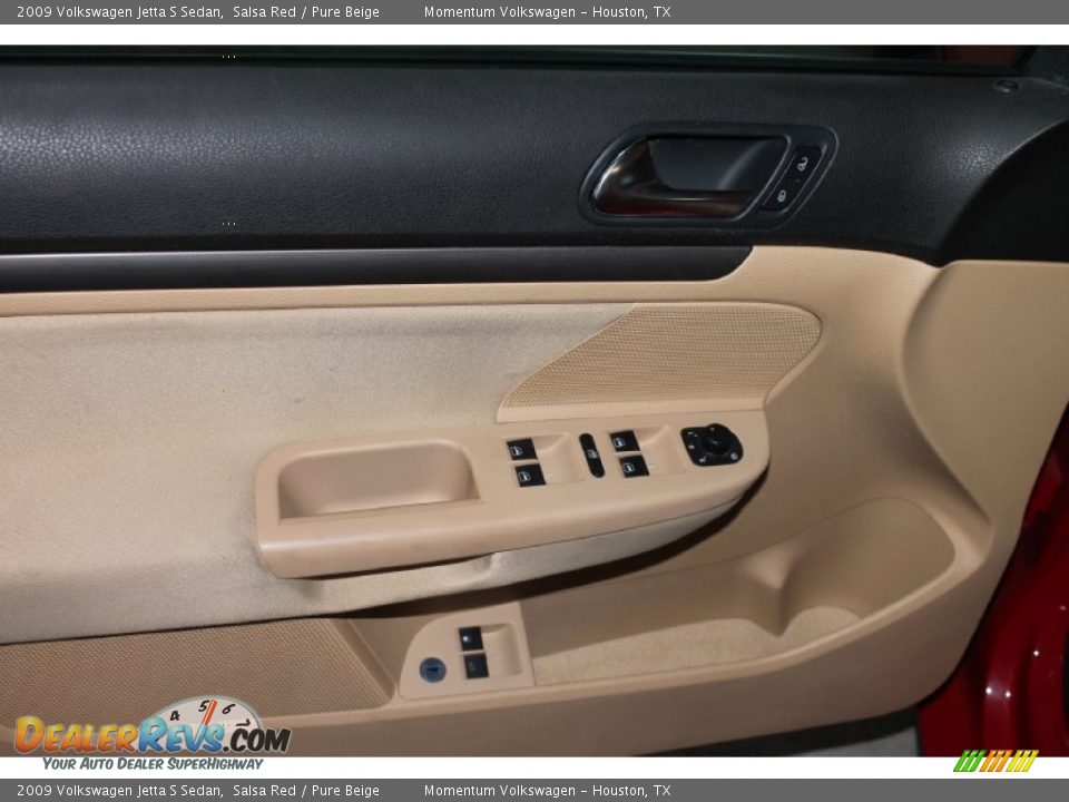 2009 Volkswagen Jetta S Sedan Salsa Red / Pure Beige Photo #11