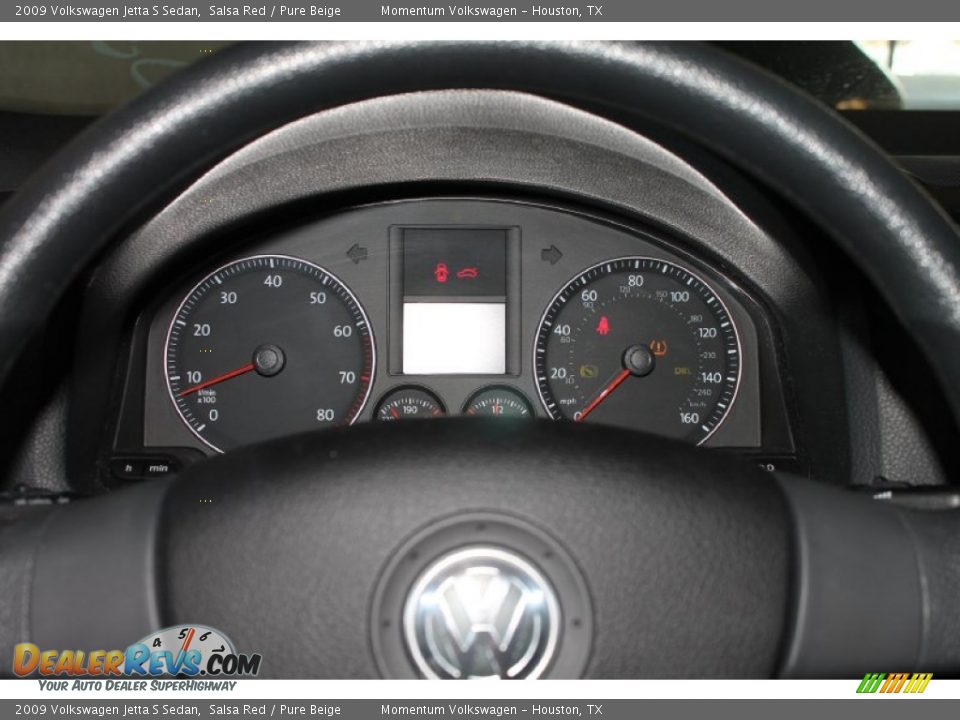 2009 Volkswagen Jetta S Sedan Salsa Red / Pure Beige Photo #19