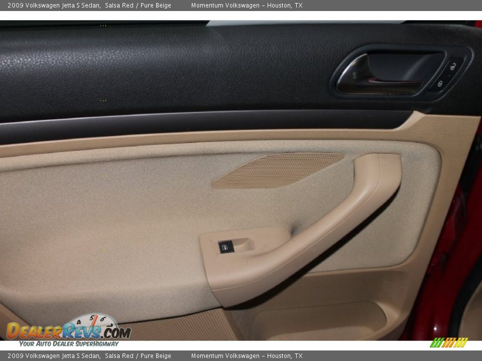 2009 Volkswagen Jetta S Sedan Salsa Red / Pure Beige Photo #20