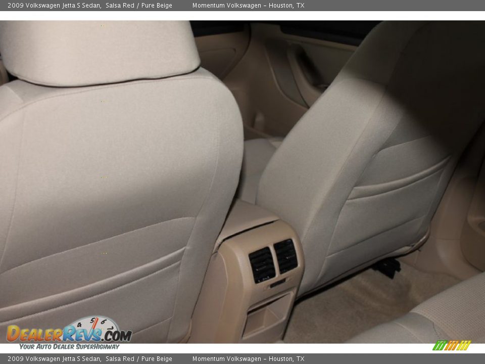 2009 Volkswagen Jetta S Sedan Salsa Red / Pure Beige Photo #21
