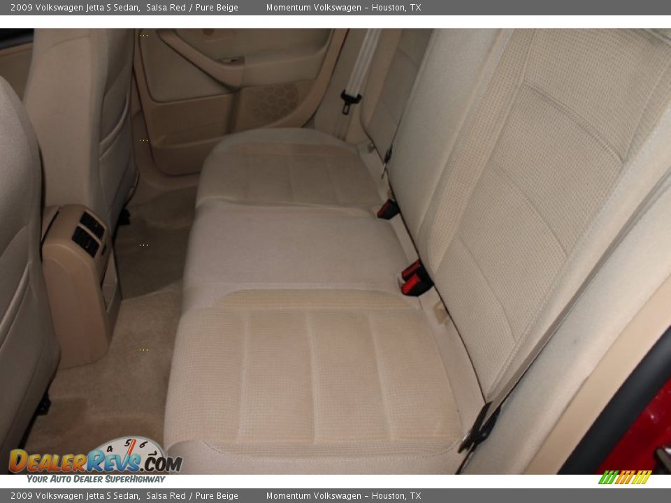 2009 Volkswagen Jetta S Sedan Salsa Red / Pure Beige Photo #22