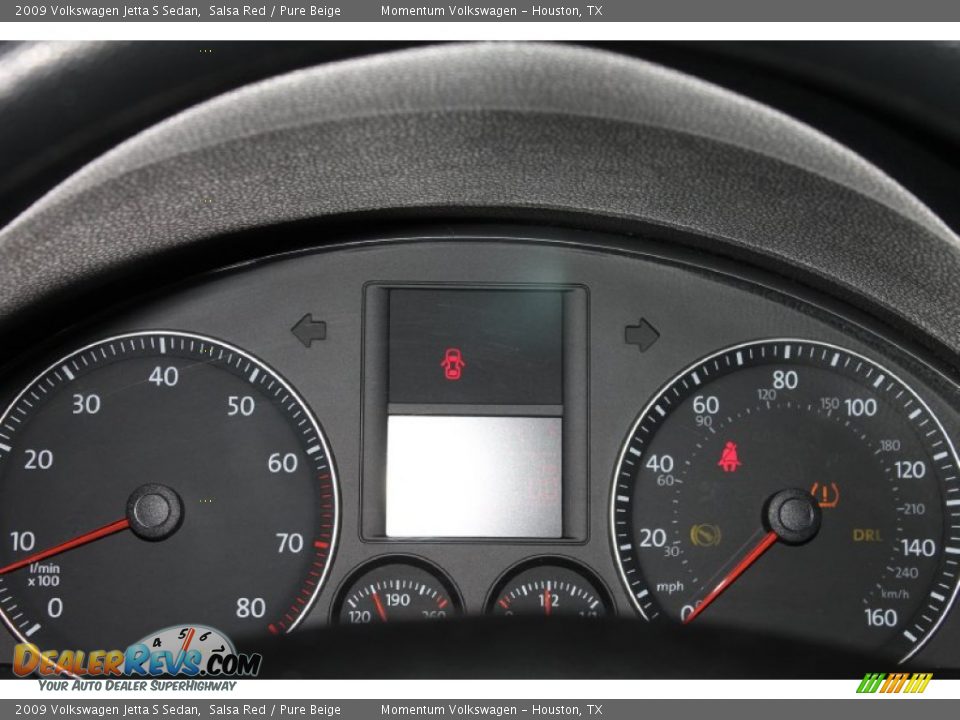 2009 Volkswagen Jetta S Sedan Salsa Red / Pure Beige Photo #28