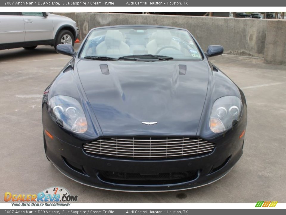 2007 Aston Martin DB9 Volante Blue Sapphire / Cream Truffle Photo #2