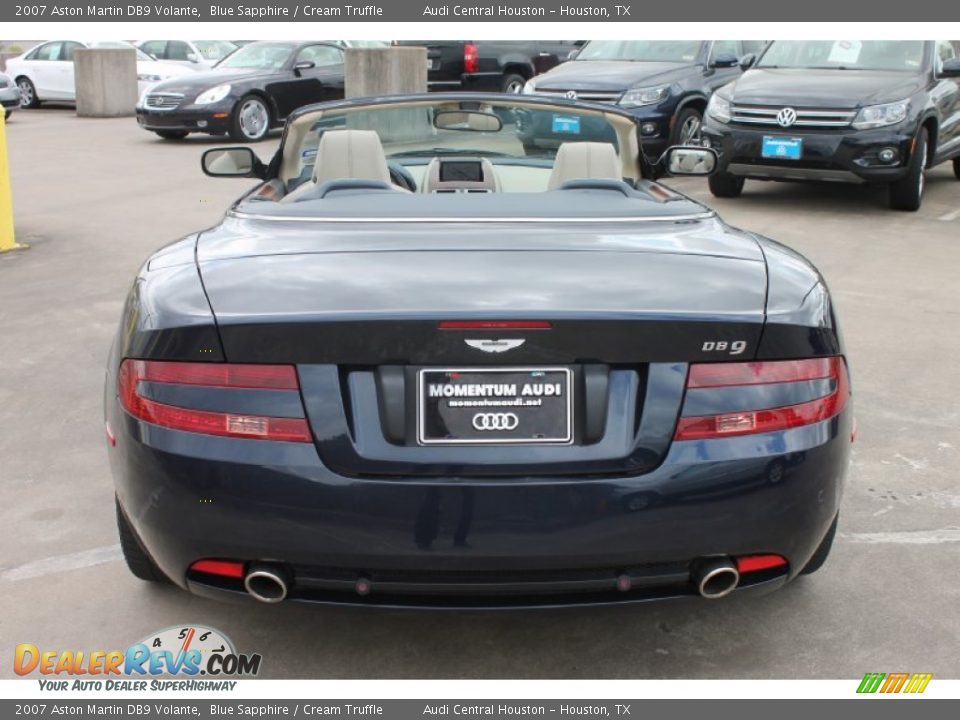 2007 Aston Martin DB9 Volante Blue Sapphire / Cream Truffle Photo #8