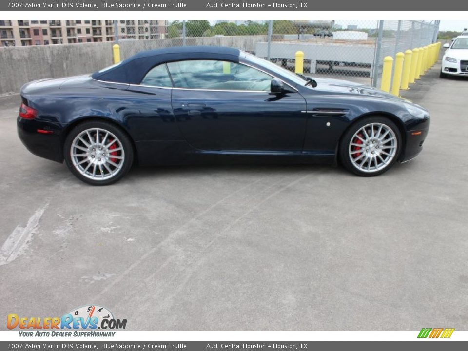 2007 Aston Martin DB9 Volante Blue Sapphire / Cream Truffle Photo #29