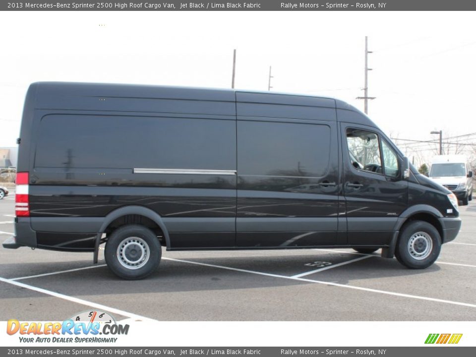 2013 Mercedes-Benz Sprinter 2500 High Roof Cargo Van Jet Black / Lima Black Fabric Photo #7