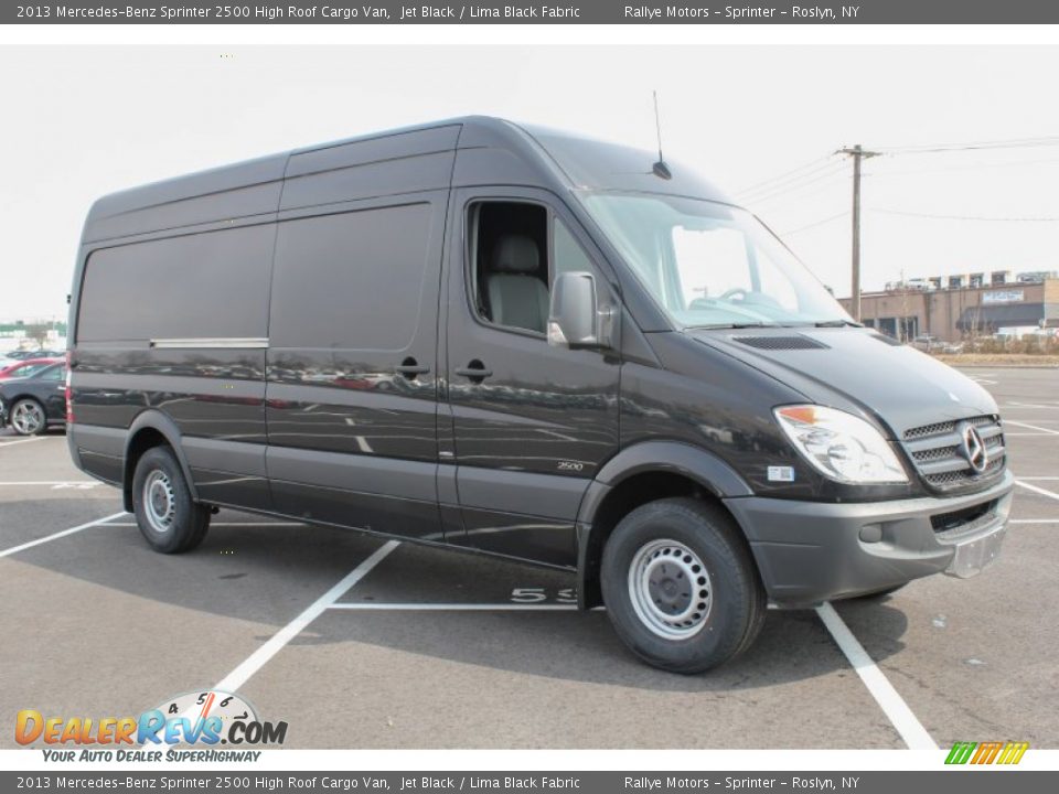 2013 Mercedes-Benz Sprinter 2500 High Roof Cargo Van Jet Black / Lima Black Fabric Photo #8