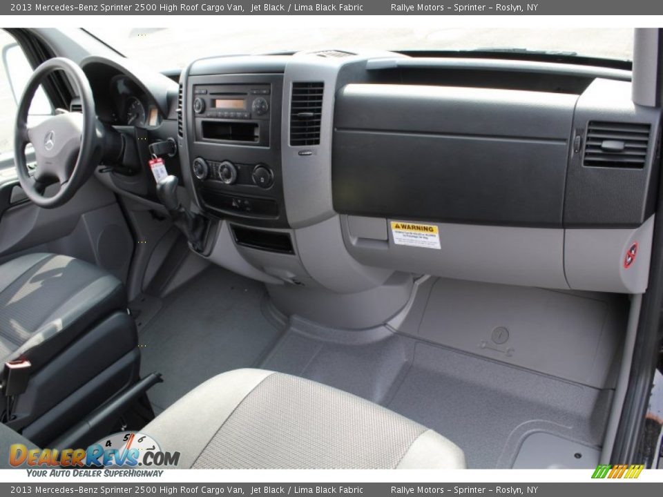 2013 Mercedes-Benz Sprinter 2500 High Roof Cargo Van Jet Black / Lima Black Fabric Photo #10