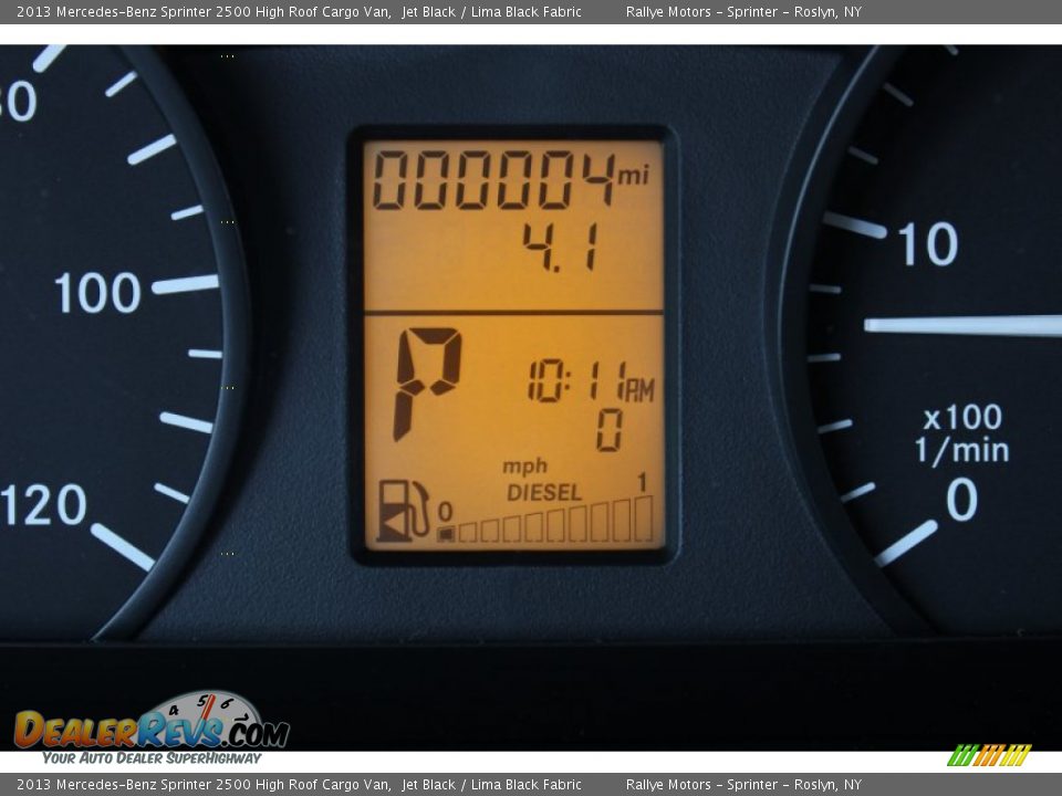 2013 Mercedes-Benz Sprinter 2500 High Roof Cargo Van Jet Black / Lima Black Fabric Photo #16