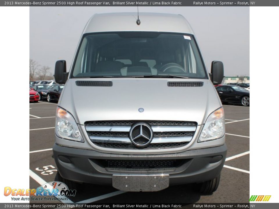 2013 Mercedes-Benz Sprinter 2500 High Roof Passenger Van Brilliant Silver Metallic / Lima Black Fabric Photo #2