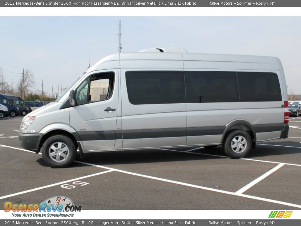 Brilliant Silver Metallic 2013 Mercedes-Benz Sprinter 2500 High Roof Passenger Van Photo #3