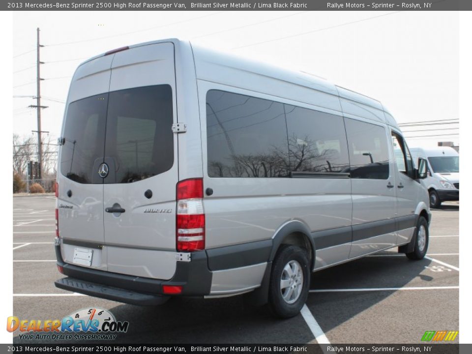 2013 Mercedes-Benz Sprinter 2500 High Roof Passenger Van Brilliant Silver Metallic / Lima Black Fabric Photo #6
