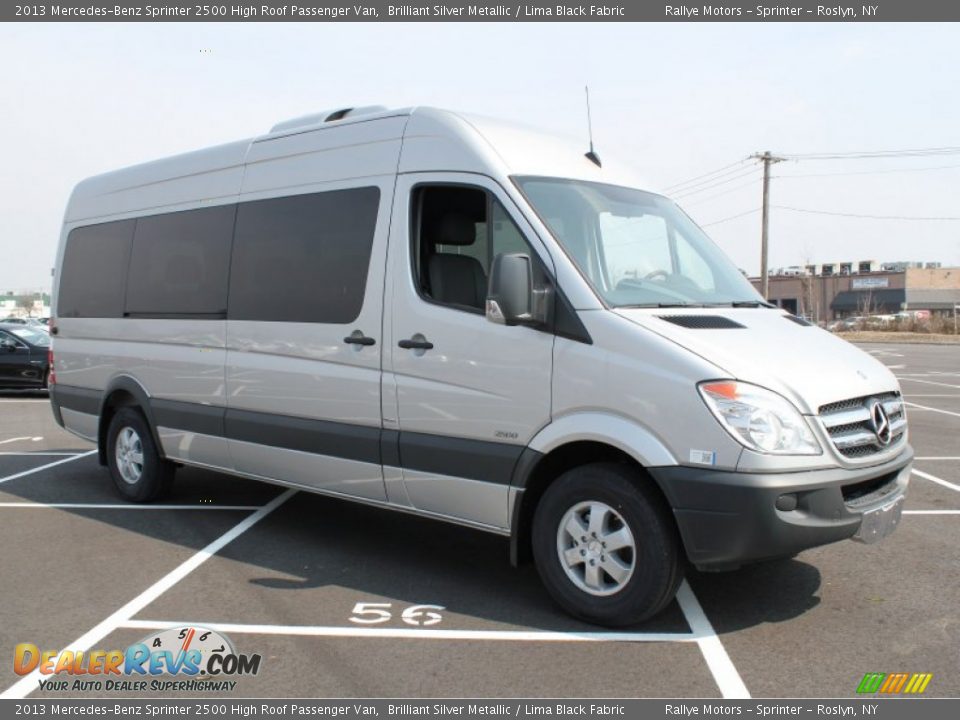 Front 3/4 View of 2013 Mercedes-Benz Sprinter 2500 High Roof Passenger Van Photo #8