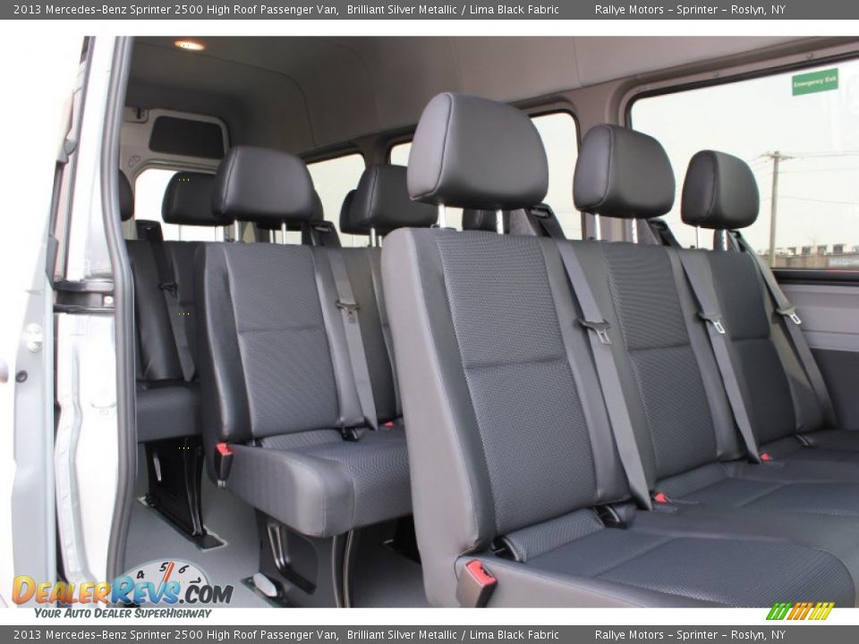Rear Seat of 2013 Mercedes-Benz Sprinter 2500 High Roof Passenger Van Photo #18