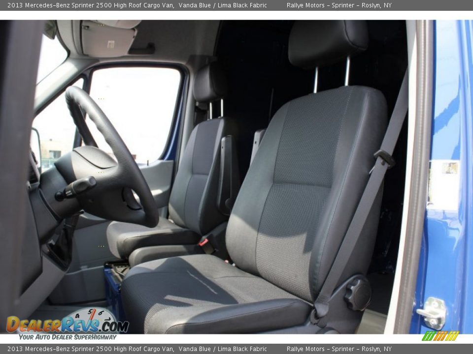 2013 Mercedes-Benz Sprinter 2500 High Roof Cargo Van Vanda Blue / Lima Black Fabric Photo #13