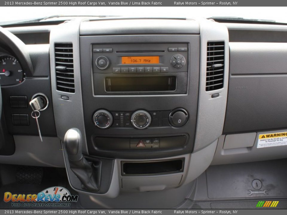 2013 Mercedes-Benz Sprinter 2500 High Roof Cargo Van Vanda Blue / Lima Black Fabric Photo #14