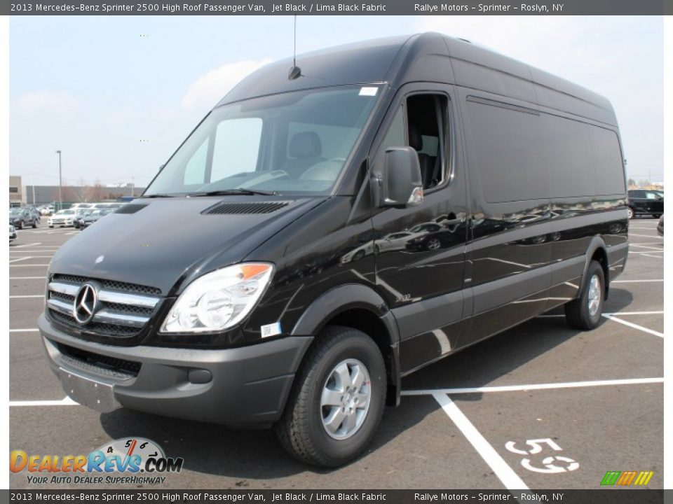 2013 Mercedes-Benz Sprinter 2500 High Roof Passenger Van Jet Black / Lima Black Fabric Photo #1