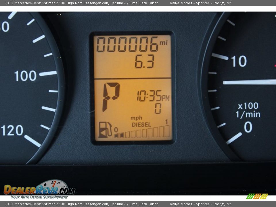 2013 Mercedes-Benz Sprinter 2500 High Roof Passenger Van Jet Black / Lima Black Fabric Photo #16