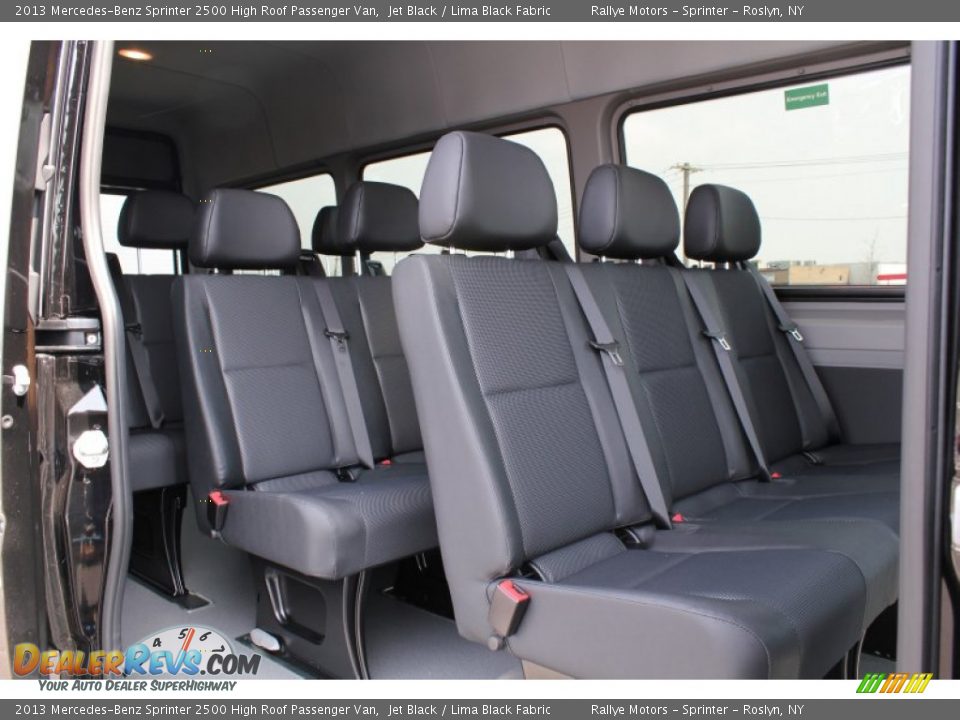 Rear Seat of 2013 Mercedes-Benz Sprinter 2500 High Roof Passenger Van Photo #19