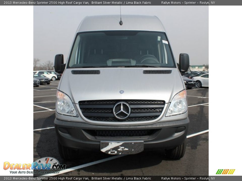2013 Mercedes-Benz Sprinter 2500 High Roof Cargo Van Brilliant Silver Metallic / Lima Black Fabric Photo #2