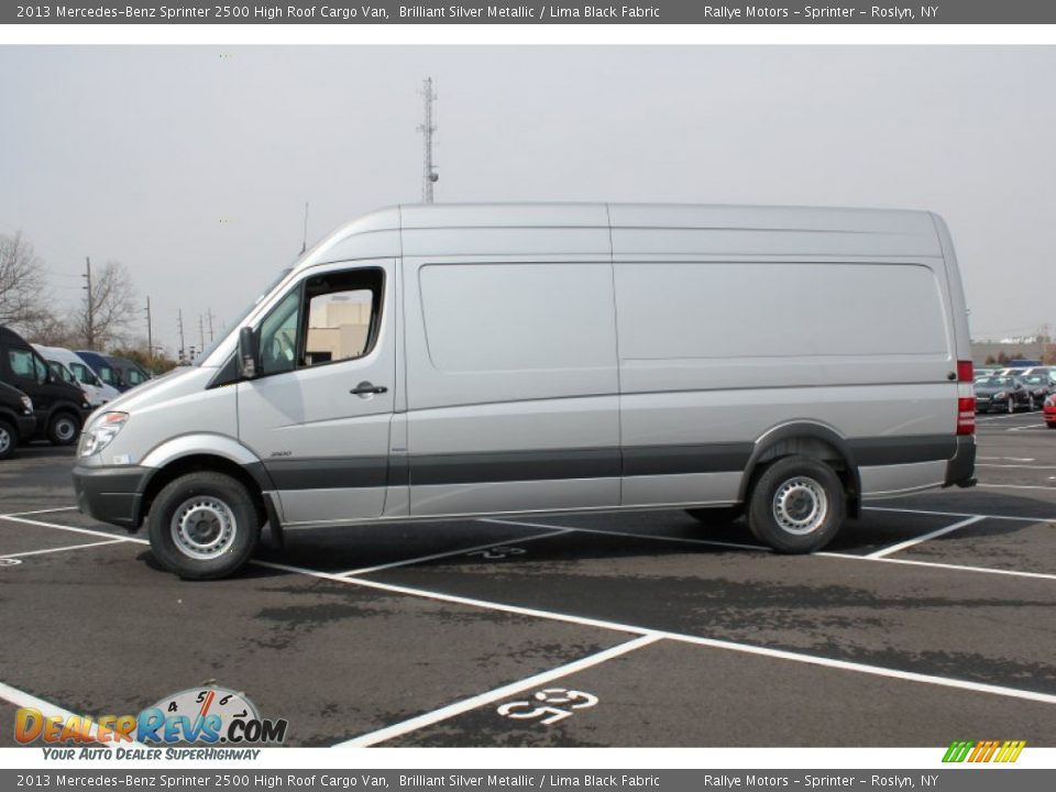 Brilliant Silver Metallic 2013 Mercedes-Benz Sprinter 2500 High Roof Cargo Van Photo #3
