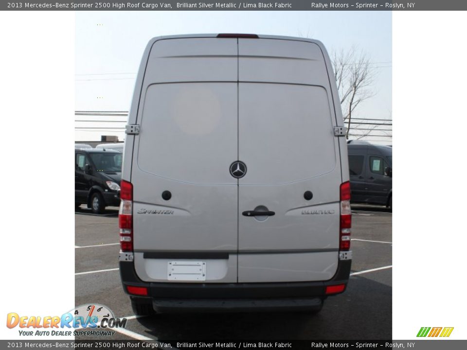 2013 Mercedes-Benz Sprinter 2500 High Roof Cargo Van Brilliant Silver Metallic / Lima Black Fabric Photo #5
