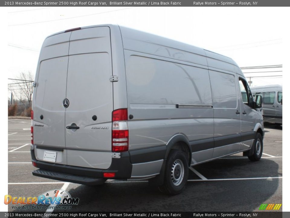 2013 Mercedes-Benz Sprinter 2500 High Roof Cargo Van Brilliant Silver Metallic / Lima Black Fabric Photo #6