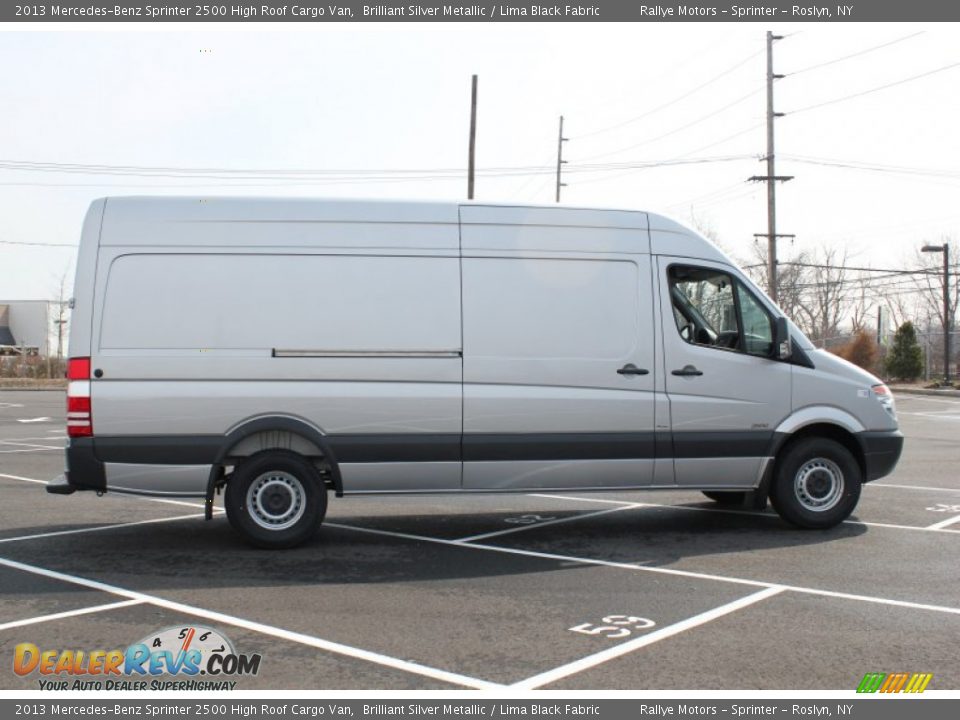 Brilliant Silver Metallic 2013 Mercedes-Benz Sprinter 2500 High Roof Cargo Van Photo #7