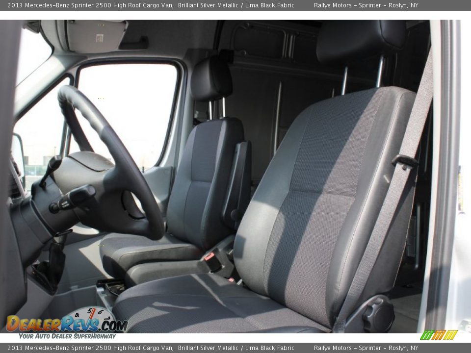 2013 Mercedes-Benz Sprinter 2500 High Roof Cargo Van Brilliant Silver Metallic / Lima Black Fabric Photo #13