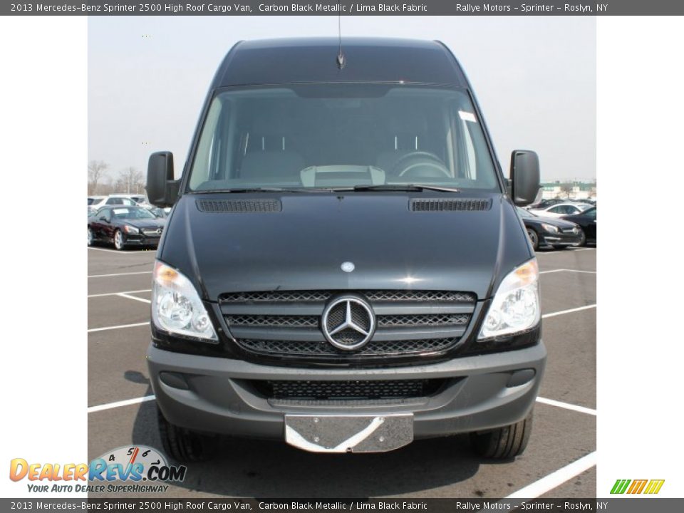 2013 Mercedes-Benz Sprinter 2500 High Roof Cargo Van Carbon Black Metallic / Lima Black Fabric Photo #2