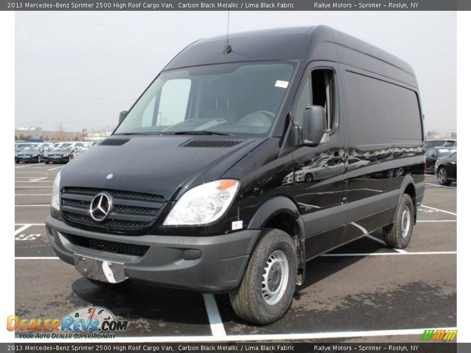 2013 Mercedes-Benz Sprinter 2500 High Roof Cargo Van Carbon Black Metallic / Lima Black Fabric Photo #1