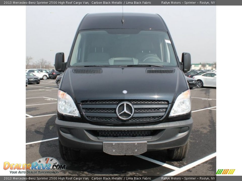 2013 Mercedes-Benz Sprinter 2500 High Roof Cargo Van Carbon Black Metallic / Lima Black Fabric Photo #2