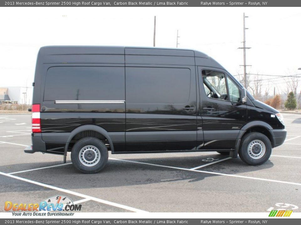 2013 Mercedes-Benz Sprinter 2500 High Roof Cargo Van Carbon Black Metallic / Lima Black Fabric Photo #7