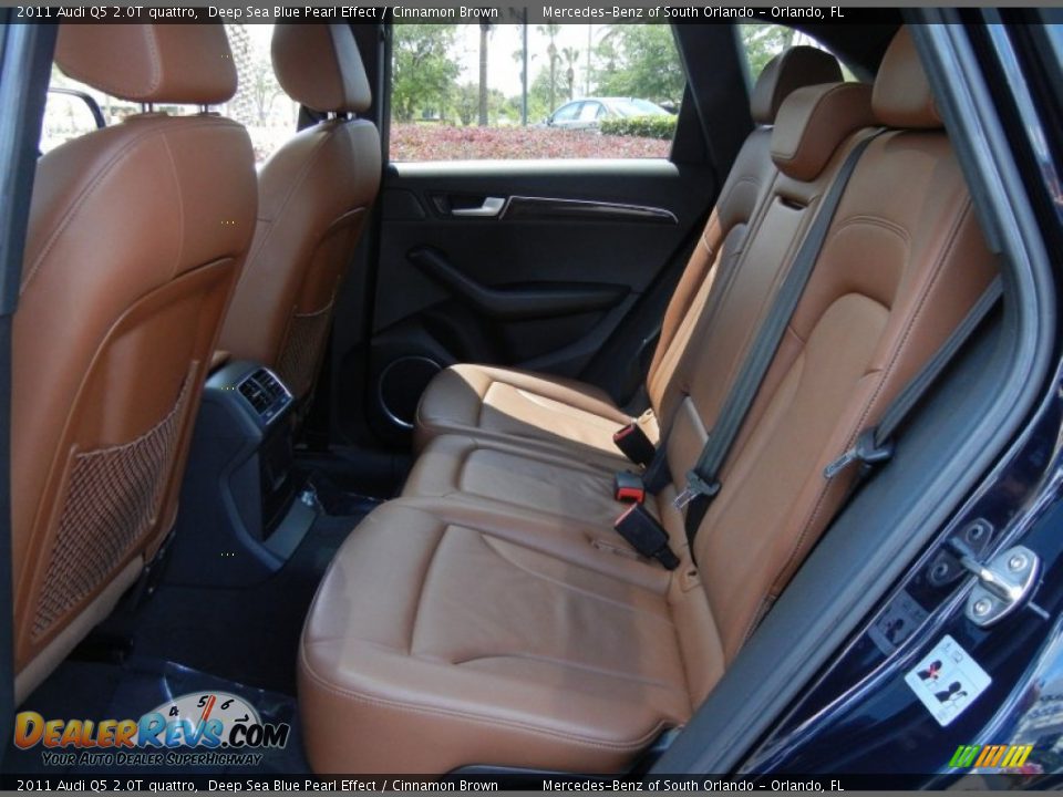 2011 Audi Q5 2.0T quattro Deep Sea Blue Pearl Effect / Cinnamon Brown Photo #15