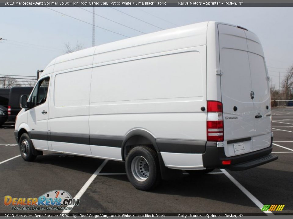 2013 Mercedes-Benz Sprinter 3500 High Roof Cargo Van Arctic White / Lima Black Fabric Photo #4