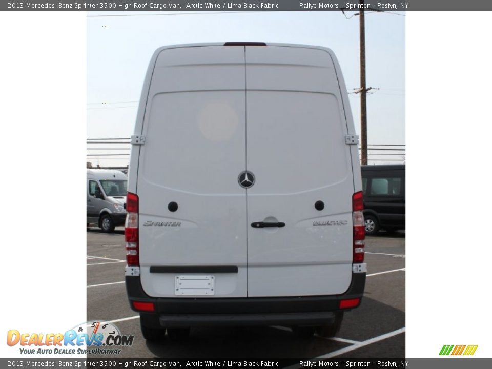 2013 Mercedes-Benz Sprinter 3500 High Roof Cargo Van Arctic White / Lima Black Fabric Photo #5