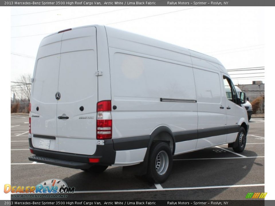 2013 Mercedes-Benz Sprinter 3500 High Roof Cargo Van Arctic White / Lima Black Fabric Photo #6