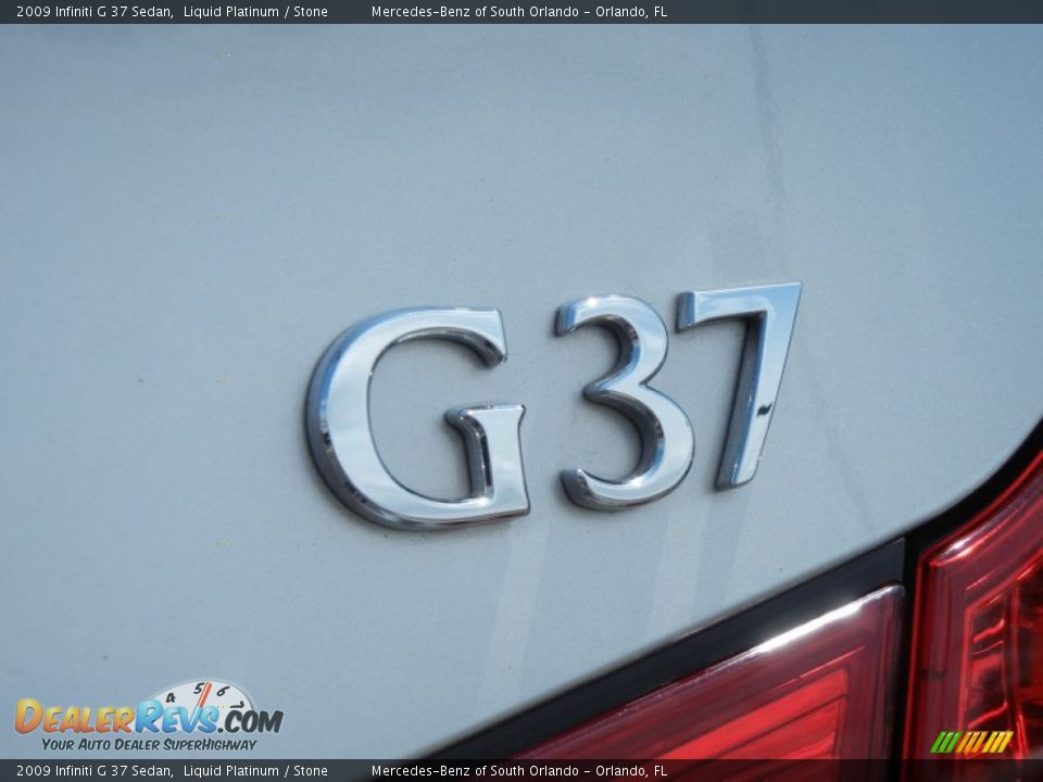 2009 Infiniti G 37 Sedan Liquid Platinum / Stone Photo #9