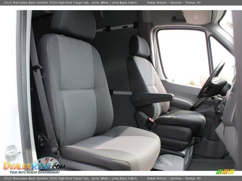 2013 Mercedes-Benz Sprinter 3500 High Roof Cargo Van Arctic White / Lima Black Fabric Photo #11