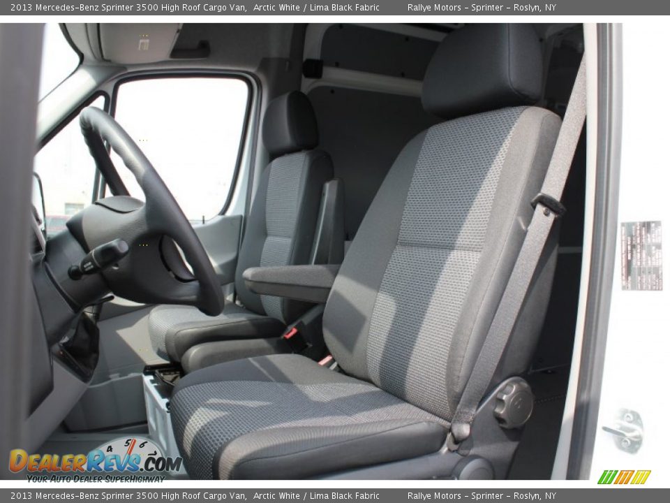 2013 Mercedes-Benz Sprinter 3500 High Roof Cargo Van Arctic White / Lima Black Fabric Photo #13