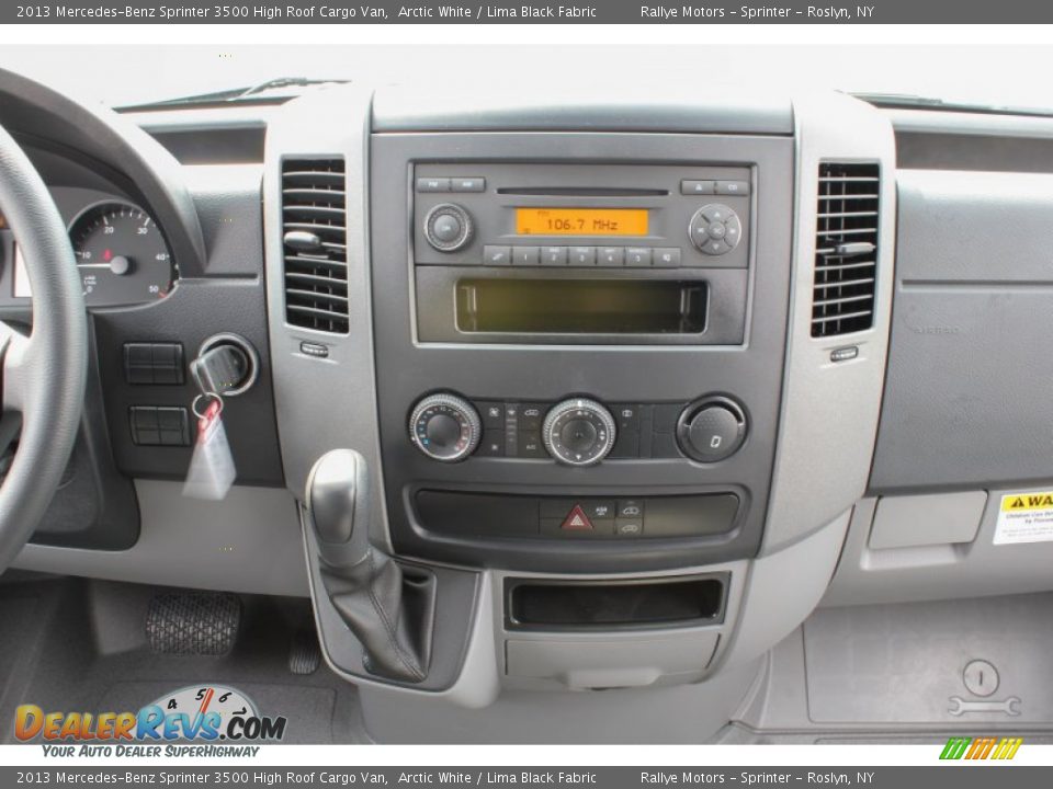 2013 Mercedes-Benz Sprinter 3500 High Roof Cargo Van Arctic White / Lima Black Fabric Photo #14