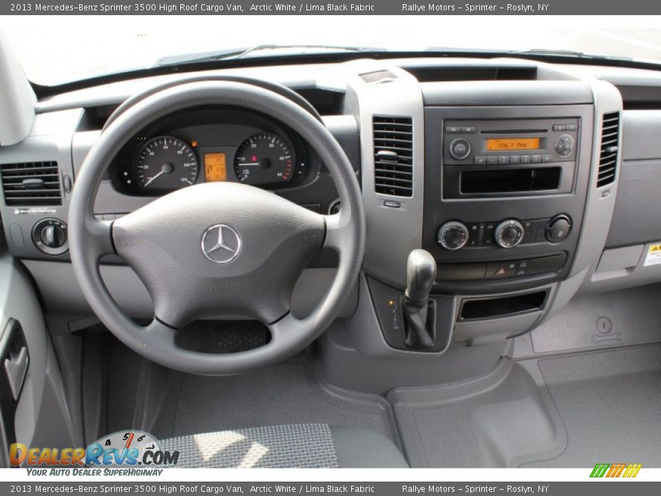 2013 Mercedes-Benz Sprinter 3500 High Roof Cargo Van Arctic White / Lima Black Fabric Photo #15