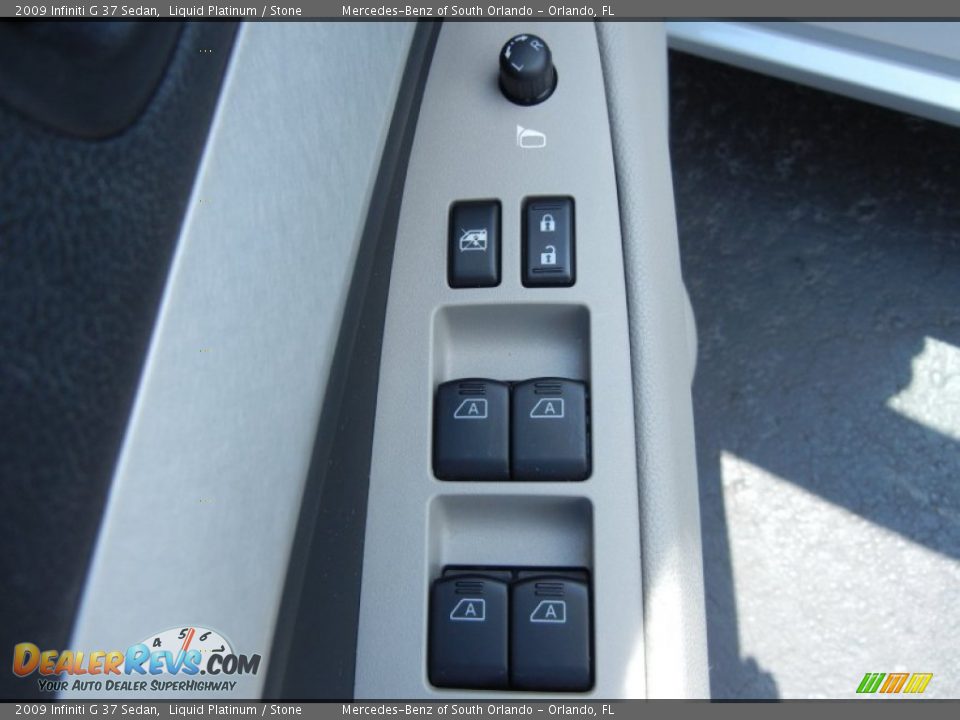 2009 Infiniti G 37 Sedan Liquid Platinum / Stone Photo #13