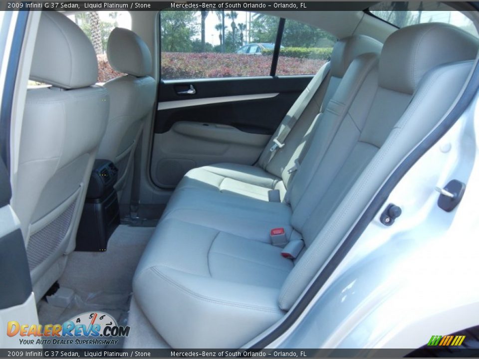 2009 Infiniti G 37 Sedan Liquid Platinum / Stone Photo #14