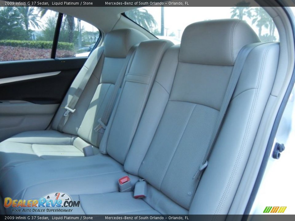 2009 Infiniti G 37 Sedan Liquid Platinum / Stone Photo #15